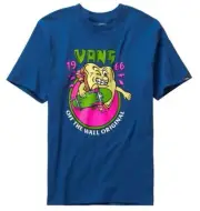 VANS Kid’s Boys Jam Session SS Tee VN0A7SHV Blue Size M