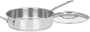 Cuisinart 733-30H Chef's Classic Stainless 5-1/2-Quart Saute Pan with Helper Handle and Cover Silver
