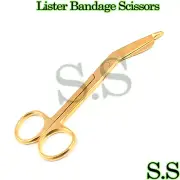 Lister Bandage Scissors 4 ½” Gold Plated Surgical Instruments