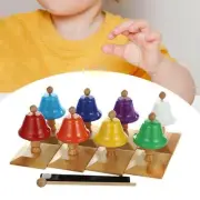 8 Note Hand Bells for Kids Portable Kids Music Toys for Party Holiday Chorus