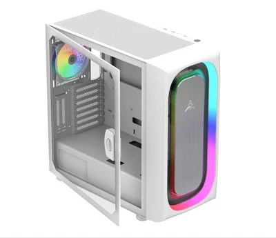 ALSEYE Glass Ai-Pro White Argb Mid-Tower E-Atx Pc Gaming Case
