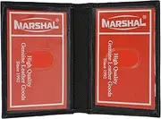 [MARSHAL] Slim Thin Leather Credit Card ID Mini Wallet Holder Bifold Driver's License Safe