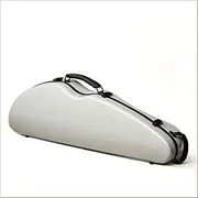 Violin Case Violin Case 4/4 Mixed Carbon Fiber Violin Box Strong Light Hygrometer White Handle and Shoulder Strap Easy to Carry