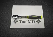 Snap-on Tools USA NEW HI VIS YELLOW 3/8 Drive Soft Grip Flex Head Ratchet FHF80A