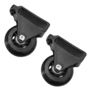 2 Pcs Aluminum Alloy Ladder Wheels Wheelchair Front Replacement Extension Parts