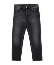 Pt Torino Denim Logo-Patch Straight-Leg Jeans 33,34,36,31 dark gray