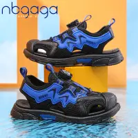 在飛比找蝦皮購物優惠-NBGAGA 2024新款兒童護趾涼鞋 夏季涼鞋 男童沙灘鞋