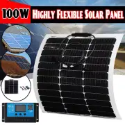 18V 100W Solar Panel 100 Watt Mono Caravan Camping Home Battery Charging Power