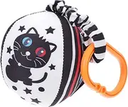 Vaguelly Black White Baby Hanging Toys Tummy Time Toys Baby Sensory Rattle Geometric Shape Gym Crib