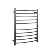 HOTWIRE Hotwire Heated Towel Rail - Curved Round Bar (H900mmxW700mm) with Timer - Gun Metal