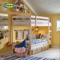 在飛比找蝦皮購物優惠-【印象】IKEA宜家MYDAL麥達雙層床架傳統北歐實心松木帶