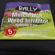 Spunbonded Weed Control Mulch Garden Bed Mat Black Fabric 915 X 50M 30gsm
