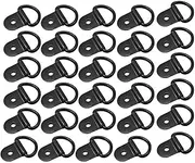 Naisfei 30 Pcs Small Steel D-Ring Tie Downs, D-Rings Anchor Lashing Ring Tie Down Ring for Mounting in Trailers Trucks RV Campers Vans ATV SUV Boats Motorcycles Floor Mount,etc