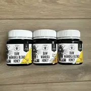 MANUKA HONEY RAW 1839 TWO MGO 40+,+ONE JAR UMF 1O* MGO 260 (8.8 OZ) #3 JARS