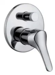 Raymor ARMADA BATH/SHOWER MIXER WITH DIVERTER Ceramic Disc,Paddle Handle, Chrome