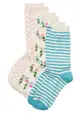 Kate Spade Met My Match 3-pack Crew Socks in Multi KK339121