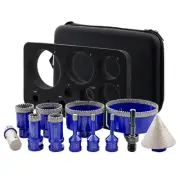 Diamond Drill Core Bits Kit Hole Saw Sets Diamond Drilling Mould Guide for Po...