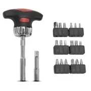 New Sidchrome 21pce Ratcheting T-Handle Screwdriver Set 1/4 Hex Drive SCMT29570