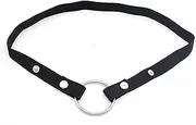 Chastity Belt Male Three-way Auxiliary Belts Chastity Device Accessory Chastity Strap Cage Testicle Ring Bondage Restraints Sex Furniture Toys for Men (Black)