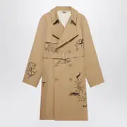 [1989 Studio] Embroidered Trench Scribble 46 IT Beige