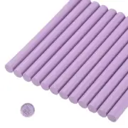 12 Pcs Pure Purple Cylinder Sealing Wax Stick Glue Gun Wax Seal Rod