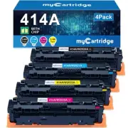 414A Toner Cartridge 4-Pack W/Chip for HP M479fdw M454dw M479 M454 W2020A W2020X