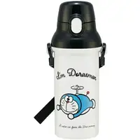 在飛比找樂天市場購物網優惠-小禮堂 哆啦A夢 日製 直飲式水壺附背帶 塑膠水瓶 兒童水壺