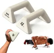 Push Up Bars Strength Training For Handstands,Full Planche & Dips, Calisthenic, Gymnastic, Anti-Slip, Anti-Roll, Thick Handles, Free Weights, Ergonomic Hand Weights for Exercise, Muscle, Strength and