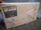 WAMSUTTA BEACON HILL SUPERCALE PLUS TWIN FLAT SHEET WHITE EYELETT NEW