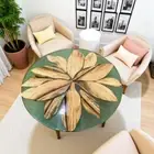 Elegance Clear Epoxy Coffee Center Table Natural Wood Console Bar Desk Bedside