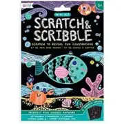 Mini Scratch & Scribble Art Kit: Friendly Fish BRAND NEW 1000000628