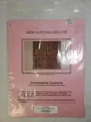 Neon Flamingo Designs Quintessential Quadrants Needlepoint Guide Chart Pattern