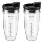 4 Pcs Blender Cups Replacement Parts 24oz with Lids Blender Cups for Nutri1691