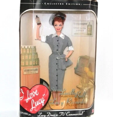 Mattel Fashion I Love Lucy Barbie Doll TV Commercial Collector Lucille Ball 1997