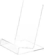 jojofuny Shaped Acrylic Display Stand for Books Documents Crafts Stable Table Display Rack for Retail Shops Bookstores Offices High Reliability Precision Production