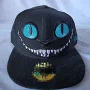 New Era 59Fifty Alice In Wonderland Cheshire Cat Fitted Hat SZ 7 & 5/8 Brand New