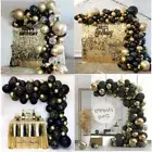 Black Gold Balloon Arch Garland Kit Set Wedding Baby Shower Balloons Party Decor