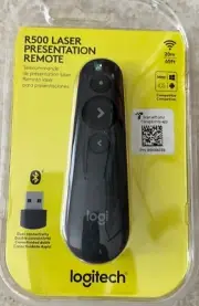 Logitech R500s Laser Presentation Remote with Dual Connectivity BT - New Sealed