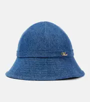 [Chloe] Chloé Chloé Iconic denim bucket hat UK 6 5/8 blue