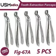 Dental Tooth Surgical Upper Wisdom Teeth Extraction Forceps Fig-67A 5 Pieces NEW