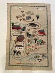 VINTAGE CREWEL NEEDLEWORK OF CANADA UNFRAMED