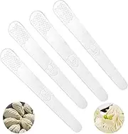 4 Pcs Dumpling Filling Spoons - Upgraded 304 Stainless Steel Ravioli Stuffing Spatulas Scraper Kitchen Gadgets for Cooking Baking Jiaozi Making