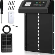 YES4PETS Automatic Aluminum Chicken Coop Door Timer Solar Panel Remote Control Anti Pinch