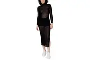 Calvin Klein Jeans Black Acrylic Dress