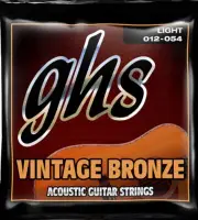 GHS Guitar Strings Acoustic Light 12-54 Vintage Bronze