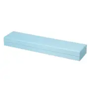 Velvet Necklace Storage Ring Case Box Sky Blue Cuboid 9x2x1.1 Inch Paper Velvet