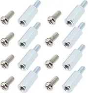 eMagTech 8Pcs M4x15+8 Hexagonal Studs Spanner M4x10 Screws for VESA Monitor Stand Installation Compatible with Samsung