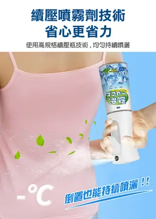 清涼噴霧衣物降溫器 涼感噴霧 防中暑神器 衣服降溫噴霧 降溫 噴務瓶 薄荷噴霧 (2.3折)