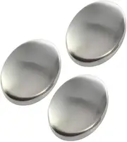 LABRIMP Stainless Steel Odor Absorber Soap Bar 3pcs Hand Washer for Cooking Odors