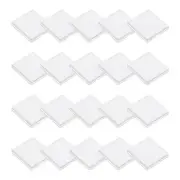 Coin Snap Holder Coin Case Storage Square Fit 19-39mm Coins, 20pcs Clear White